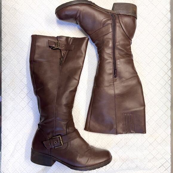 Kohl's Brown Over the Knee Boots with Durable Leather - Picture 1 of 16